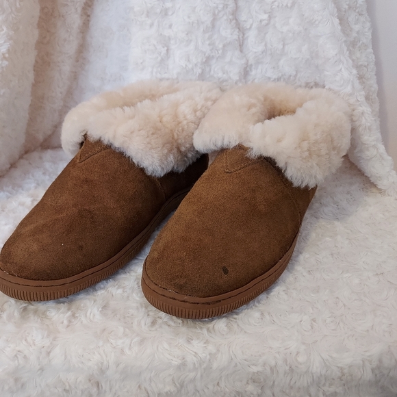 Bearpaw Men's Indoor Outdoor Sherpa Lined Slippers - size 9 - Picture 1 of 9
